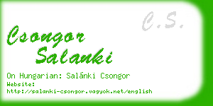 csongor salanki business card